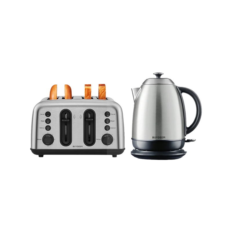 Ηλεκτρικός βραστήρας BUYDEEM K640, 2400W, 1.7 l, προστασία ξηρού βρασμού, χωρίς BPA, LED, Inox