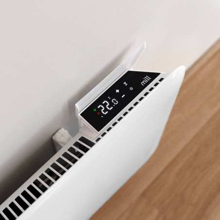 Θερμοσίφωνας Mill Invisible WiFi PA1200WIFI3, 1200W, 18 m2, 10 ρυθμίσεις θερμοκρασίας, Wi-Fi, Bluetooth, IPX4, Λευκό