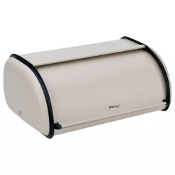 Κουτί ψωμιού Kinghoff KH 1754, 15x24x36 cm, Ομαλό άνοιγμα και κλείσιμο, Ατσάλι, Μπεζ
