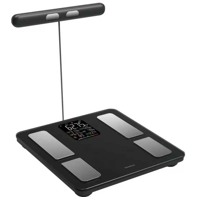 Klausberg KB 7856, Μέχρι 180 κιλά, Bluetooth, Android/iOS, οθόνη LCD, 14 τιμές σώματος, Μαύρο