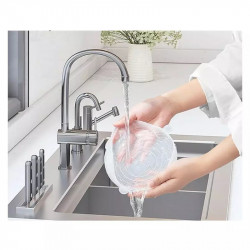 Σετ 6 καπακιών σιλικόνης Kinghoff KH 1902, -40 έως 230°C, Στεγανή και αεροστεγής εφαρμογή, Επαναχρησιμοποιήσιμο, Γενικής χρήσης, Διαφανές