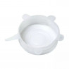 Σετ 6 καπακιών σιλικόνης Kinghoff KH 1902, -40 έως 230°C, Στεγανή και αεροστεγής εφαρμογή, Επαναχρησιμοποιήσιμο, Γενικής χρήσης, Διαφανές