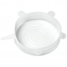 Σετ 6 καπακιών σιλικόνης Kinghoff KH 1902, -40 έως 230°C, Στεγανή και αεροστεγής εφαρμογή, Επαναχρησιμοποιήσιμο, Γενικής χρήσης, Διαφανές