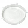 Σετ 6 καπακιών σιλικόνης Kinghoff KH 1902, -40 έως 230°C, Στεγανή και αεροστεγής εφαρμογή, Επαναχρησιμοποιήσιμο, Γενικής χρήσης, Διαφανές