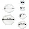 Σετ 6 καπακιών σιλικόνης Kinghoff KH 1902, -40 έως 230°C, Στεγανή και αεροστεγής εφαρμογή, Επαναχρησιμοποιήσιμο, Γενικής χρήσης, Διαφανές