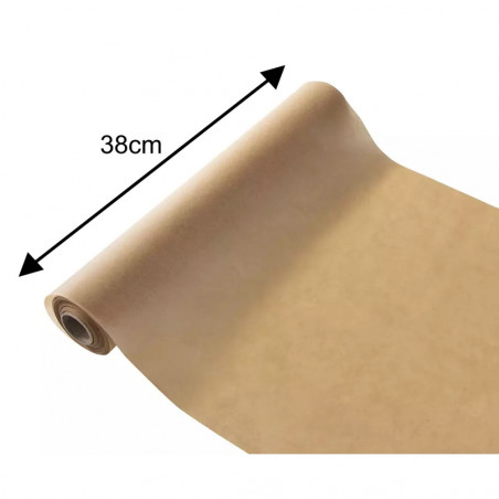 Περγαμηνή ψησίματος Klausberg KB 7902, Ρολό 10 m, 38 cm, -40 έως 230°C, γενικής χρήσης, αντικολλητικό, καφέ