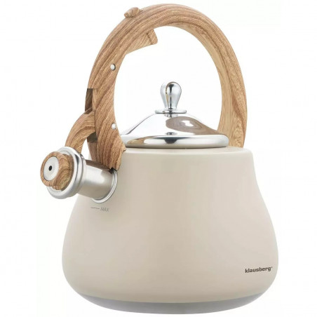 Klausberg KB 7919 βραστήρας με στροβιλισμό, 2,8 l, Θερμομονωμένη λαβή, Επαγωγή, Μπεζ