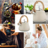 Klausberg KB 7919 βραστήρας με στροβιλισμό, 2,8 l, Θερμομονωμένη λαβή, Επαγωγή, Μπεζ