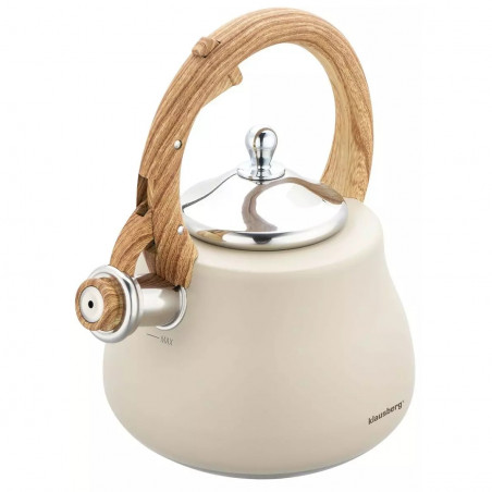 Klausberg KB 7919 βραστήρας με στροβιλισμό, 2,8 l, Θερμομονωμένη λαβή, Επαγωγή, Μπεζ