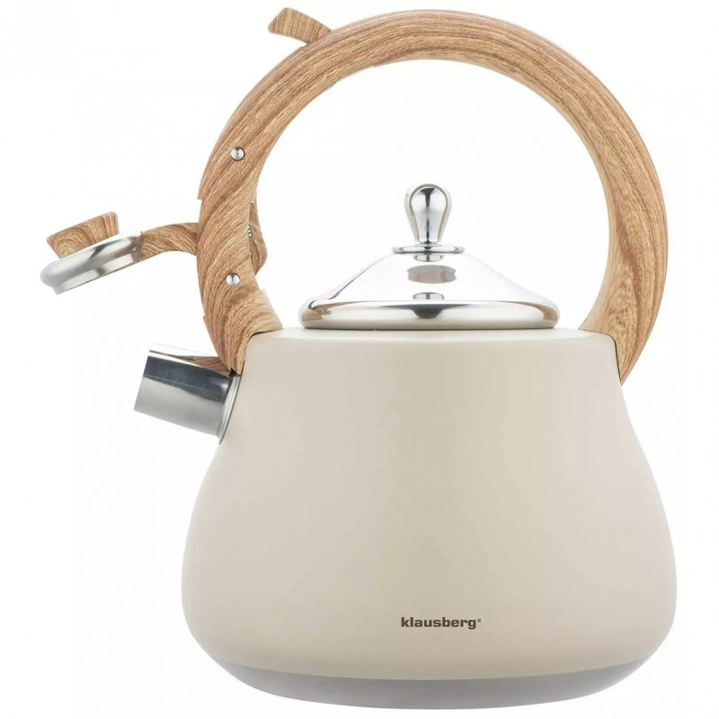 Klausberg KB 7919 βραστήρας με στροβιλισμό, 2,8 l, Θερμομονωμένη λαβή, Επαγωγή, Μπεζ