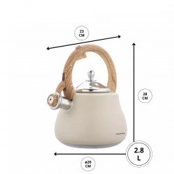 Klausberg KB 7919 βραστήρας με στροβιλισμό, 2,8 l, Θερμομονωμένη λαβή, Επαγωγή, Μπεζ
