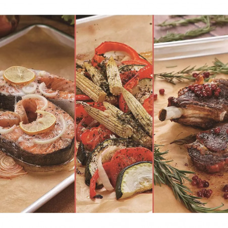 Περγαμηνή ψησίματος Klausberg KB 7903, Ρολό 20 m, 38 cm, -40 έως 230°C, γενικής χρήσης, αντικολλητικό, καφέ