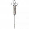 Σύριγγα μαριναρίσματος κρέατος Klausberg KB 7842, 60 ml, 3 βελόνες, Ανοξείδωτο ατσάλι, χωρίς BPA, Ασημί