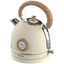 Ηλεκτρικός βραστήρας με θερμόμετρο Klausberg KB 7906, 2200W, 1.8 l, Ένδειξη στάθμης νερού, Προστασία υπερθέρμανσης, Κρέμα