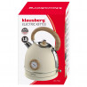 Ηλεκτρικός βραστήρας με θερμόμετρο Klausberg KB 7906, 2200W, 1.8 l, Ένδειξη στάθμης νερού, Προστασία υπερθέρμανσης, Κρέμα