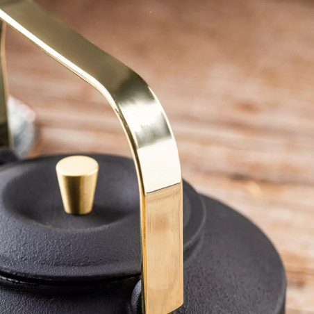 Εγχυτήρας Kinghoff KH 1935, 1 l, Προφίλ στόμιο, Χυτοσίδηρος, Εσωτερικό με εμαγιέ, Μαύρο