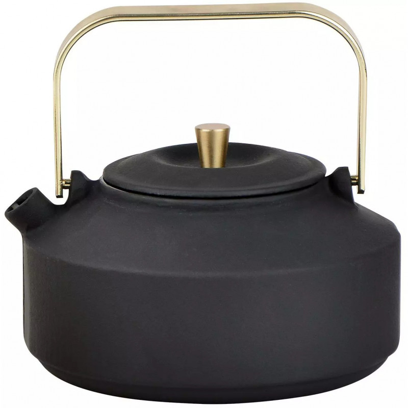 Εγχυτήρας Kinghoff KH 1935, 1 l, Προφίλ στόμιο, Χυτοσίδηρος, Εσωτερικό με εμαγιέ, Μαύρο