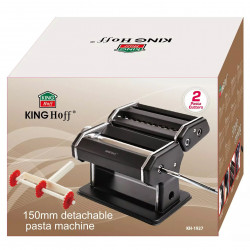 Μηχανή ζυμαρικών Kinghoff KH 1927, Ρυθμιζόμενο πάχος ζύμης, Ανταλλάξιμες λεπίδες, Μαύρο