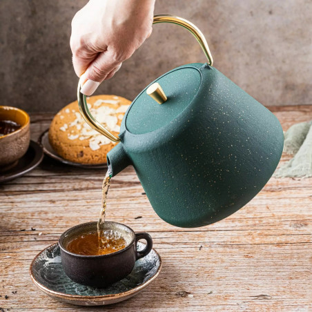 Εγχυτήριο Kinghoff KH 1933, 1 l, Προφίλ στόμιο, Χυτοσίδηρος, Εσωτερικό με εμαγιέ, Πράσινο
