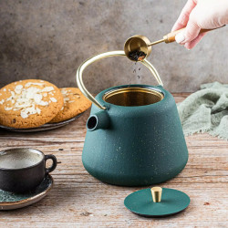 Εγχυτήριο Kinghoff KH 1933, 1 l, Προφίλ στόμιο, Χυτοσίδηρος, Εσωτερικό με εμαγιέ, Πράσινο