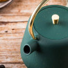 Εγχυτήριο Kinghoff KH 1933, 1 l, Προφίλ στόμιο, Χυτοσίδηρος, Εσωτερικό με εμαγιέ, Πράσινο