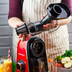 Αποχυμωτής Klausberg KB 7870, 150 W, 700 ml, κοχλίας 7 τμημάτων, Reverse, Αξεσουάρ, Κόκκινο