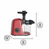 Αποχυμωτής Klausberg KB 7870, 150 W, 700 ml, κοχλίας 7 τμημάτων, Reverse, Αξεσουάρ, Κόκκινο