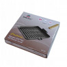 Kinghoff Grill Pan KH 1107, 26 cm, Χυτοσίδηρος, Πτυσσόμενη λαβή, Επαγωγή, Μαύρο