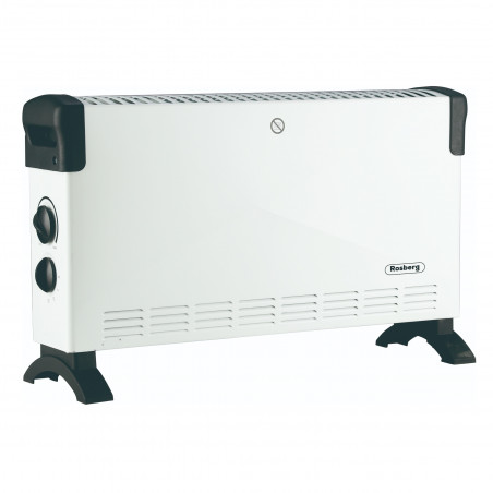 Θερμαντήρας δαπέδου Rosberg R51974F, 2000W, 3 στάδια, Αυτόματη απενεργοποίηση, Προστασία υπερθέρμανσης, Θερμοστάτης, Λευκό
