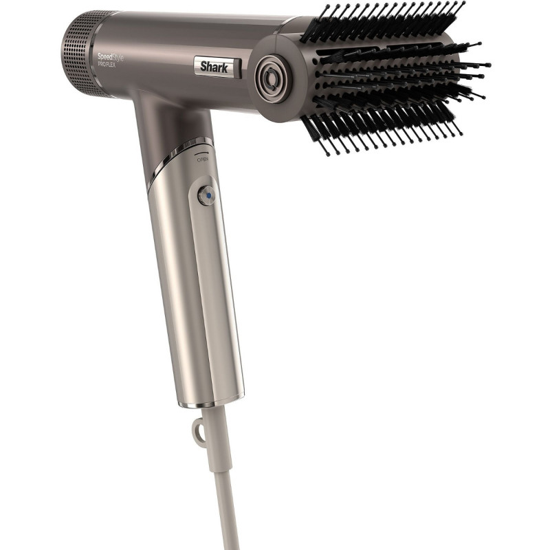 4σε1 Shark SpeedStyle Pro FLEX HD542EU, 1750W, 4 ρυθμίσεις θερμοκρασίας, 3 ταχύτητες, κρύος αέρας, ιονισμός, προστασία τριχωτού της κεφαλής, Mocha silver