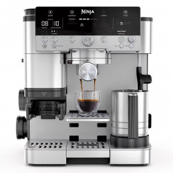 3σε1 Ninja Luxe Café Premier ES601EU, 1650W, 15 bar, 2 λίτρα, Barista Assist, Λειτουργία καμένου νερού, 4 λειτουργίες, 3 ρυθμίσεις θερμοκρασίας, Inox/cherryn