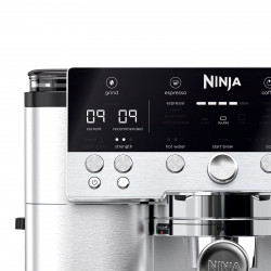3σε1 Ninja Luxe Café Premier ES601EU, 1650W, 15 bar, 2 λίτρα, Barista Assist, Λειτουργία καμένου νερού, 4 λειτουργίες, 3 ρυθμίσεις θερμοκρασίας, Inox/cherryn