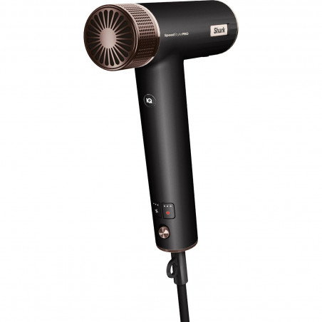 Στεγνωτήρας μαλλιών Shark SpeedStyle Pro HD752EU, 1750W, 3 ταχύτητες, 4 ρυθμίσεις θερμοκρασίας, Αυτόματη ρύθμιση θερμοκρασίας και ροής αέρα, Ιονισμός, Cool Shot, 5 εξαρτήματα, Μαύρο