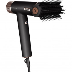 Στεγνωτήρας μαλλιών Shark SpeedStyle Pro HD752EU, 1750W, 3 ταχύτητες, 4 ρυθμίσεις θερμοκρασίας, Αυτόματη ρύθμιση θερμοκρασίας και ροής αέρα, Ιονισμός, Cool Shot, 5 εξαρτήματα, Μαύρο