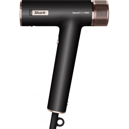 Στεγνωτήρας μαλλιών Shark SpeedStyle Pro HD752EU, 1750W, 3 ταχύτητες, 4 ρυθμίσεις θερμοκρασίας, Αυτόματη ρύθμιση θερμοκρασίας και ροής αέρα, Ιονισμός, Cool Shot, 5 εξαρτήματα, Μαύρο
