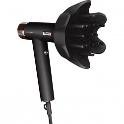 Στεγνωτήρας μαλλιών Shark SpeedStyle Pro HD752EU, 1750W, 3 ταχύτητες, 4 ρυθμίσεις θερμοκρασίας, Αυτόματη ρύθμιση θερμοκρασίας και ροής αέρα, Ιονισμός, Cool Shot, 5 εξαρτήματα, Μαύρο