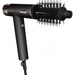 Στεγνωτήρας μαλλιών Shark SpeedStyle Pro HD752EU, 1750W, 3 ταχύτητες, 4 ρυθμίσεις θερμοκρασίας, Αυτόματη ρύθμιση θερμοκρασίας και ροής αέρα, Ιονισμός, Cool Shot, 5 εξαρτήματα, Μαύρο