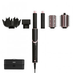 Shark FlexStyle HD440EU 5in1 Σίδερο & Στεγνωτήρας μαλλιών για μπούκλες, 1400W, 3 ταχύτητες, 4 ρυθμίσεις θερμοκρασίας, Coanda, Προστασία θερμότητας, Cool Shot, Μαύρο/Ροζ Χρυσό