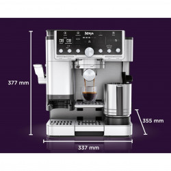 Καφετιέρα Ninja Luxe Café Pro TES701EU 3-σε-1, 1650W, 15 bar, 250 g, 2 l, Barista Assist, 5 ρυθμίσεις αφρού, 9 τύποι εσπρέσο, Inox