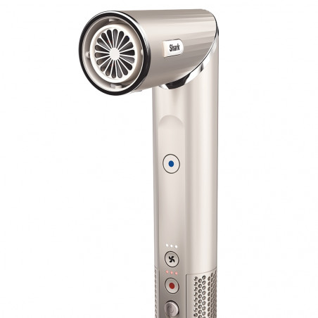 Shark FlexStyle HD424SLEU Σίδερο και στεγνωτήρας μαλλιών, 1400W, 3 ταχύτητες, αυτόματη μπούκλα Coanda, 3 εξαρτήματα, προστασία από τη θερμότητα, Cool Shot, ασημί/σαμπάνια