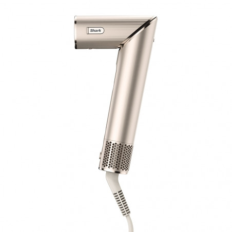 Shark FlexStyle HD424SLEU Σίδερο και στεγνωτήρας μαλλιών, 1400W, 3 ταχύτητες, αυτόματη μπούκλα Coanda, 3 εξαρτήματα, προστασία από τη θερμότητα, Cool Shot, ασημί/σαμπάνια