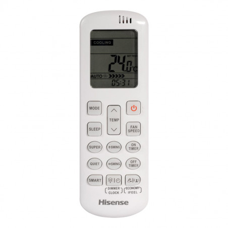 Κλιματιστικό Inverter Hisense Energy SE KA35XR0E, 12000 BTU, 24 m2, A+++/A++, Wi-Fi, Φωνητικός έλεγχος, Λευκό