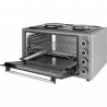 Μικρή κουζίνα Elite EMO-48302G, 2000W, 48 l, 3 λειτουργίες, Διπλό γυαλί, Θερμοστάτης, Χρονοδιακόπτης, Inox