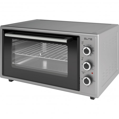Elite EMO-48300G μίνι φούρνος, 2000W, 48 l, 3 λειτουργίες, Διπλό γυαλί, Κρυφό θερμαντικό στοιχείο στον πυθμένα, Θερμοστάτης, Χρονοδιακόπτης, Γκρι