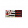 Σετ μαχαιριών και αποφλοιωτών Switzňer SW-5555-BLK, 4 τεμάχια, Αποφλοιωτής, Κεραμική επίστρωση, Ακόνισμα με λέιζερ, Ανοξείδωτο ατσάλι, Μαύρο