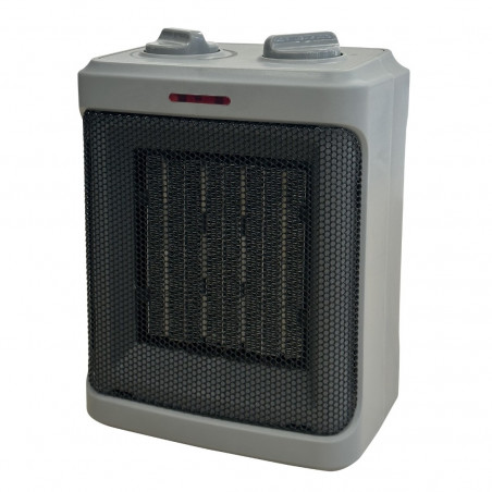 Κεραμικός θερμαντήρας Oliver Voltz OV51970H, 1500W, 3 λειτουργίες, 2 ρυθμίσεις θερμοκρασίας, Θερμοστάτης, Προστασία από ανατροπή, Γκρι