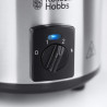 Russell Hobbs Compact Home Slow Cooker 25570-56, 145W, 2L, 3 ρυθμίσεις θερμοκρασίας, Κεραμικά σκεύη μαγειρέματος, χωρίς BPA και PFAS, Μαύρο/inox