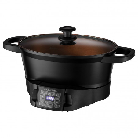 Russell Hobbs Good-to-Go Multicooker 28270-56, 750W, 6.5L, 8 προγράμματα, Χρονοδιακόπτης, Κρύες λαβές, 59% πιο ενεργειακά αποδοτικό, Εύκολο καθάρισμα, Μαύρο