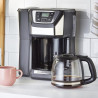 Καφετιέρα Russell Hobbs Victory Grind & Brew 22000-56, 1025W, 1,5 L, 250 g, 12 φλιτζάνια, χρονοδιακόπτης, ενσωματωμένο φίλτρο, μαύρο/οξυζενέ