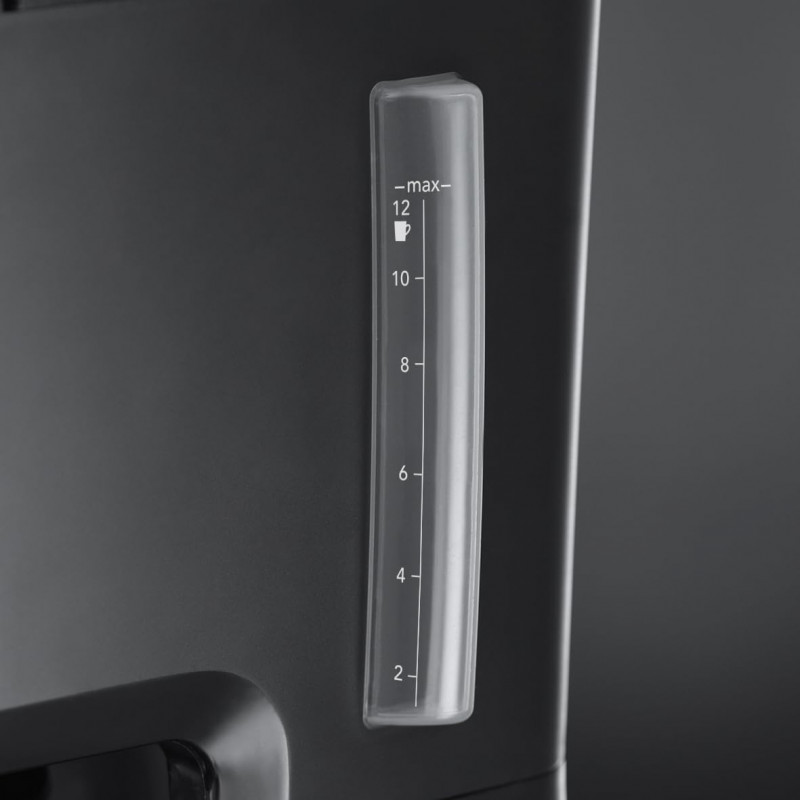 Καφετιέρα Russell Hobbs Victory Grind & Brew 22000-56, 1025W, 1,5 L, 250 g, 12 φλιτζάνια, χρονοδιακόπτης, ενσωματωμένο φίλτρο, μαύρο/οξυζενέ